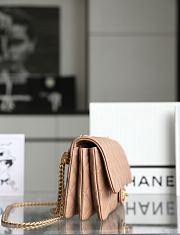 Chanel Flap Bag in Beige Lampskin AS3609 size 25x16x10 cm - 2
