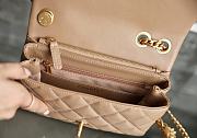 Chanel Small Flap Bag in Beige Lampskin AS3393 size 22x14x8 cm - 4