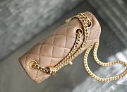 Chanel Small Flap Bag in Beige Lampskin AS3393 size 22x14x8 cm - 3