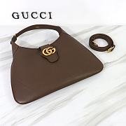 Gucci Aphrodite Medium Shoulder Bag Dark Brown 726274 size 39x38x2 cm - 4