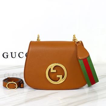 Gucci Blondie Medium Bag Brown Leather 699210 size 29x22x7 cm