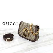 Gucci Blondie Bag Beige & Ebony GG Supreme Canvas 699268 size 28 cm - 2