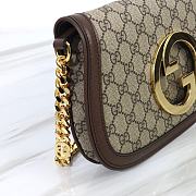Gucci Blondie Bag Beige & Ebony GG Supreme Canvas 699268 size 28 cm - 6