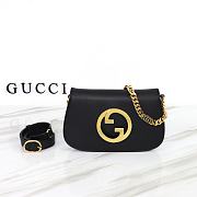Gucci Blondie Shoulder Bag Black Leather 699268 size 28x16x4 cm - 1