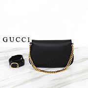 Gucci Blondie Shoulder Bag Black Leather 699268 size 28x16x4 cm - 6