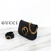 Gucci Blondie Shoulder Bag Black Leather 699268 size 28x16x4 cm - 2