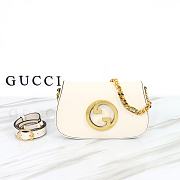 Gucci Blondie Shoulder Bag White Leather 699268 size 28x16x4 cm - 1