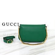 Gucci Blondie Shoulder Bag Green Leather 699268 size 28x16x4 cm - 6