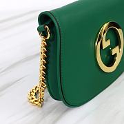 Gucci Blondie Shoulder Bag Green Leather 699268 size 28x16x4 cm - 5