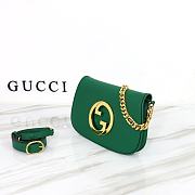 Gucci Blondie Shoulder Bag Green Leather 699268 size 28x16x4 cm - 4