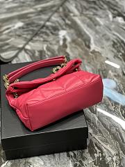 YSL Loulou Puffer Small Pink Leather 577476 Size 29x17x11 cm - 4