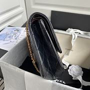 Chanel Large 2.55 Handbag Black Aged Calfskin & Gold-Tone Metal Size 28 cm - 2