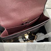 Chanel Large 2.55 Handbag Black Aged Calfskin & Gold-Tone Metal Size 28 cm - 6
