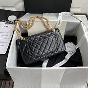 Chanel 2.55 Handbag Black Aged Calfskin & Gold-Tone Metal Size 24 cm - 4