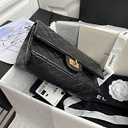 Chanel 2.55 Handbag Black Aged Calfskin & Gold-Tone Metal Size 24 cm - 2