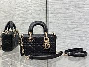 Dior Lady D-Joy Mini Bag Black Lambskin size 16 x 10 x 5.5 cm - 1