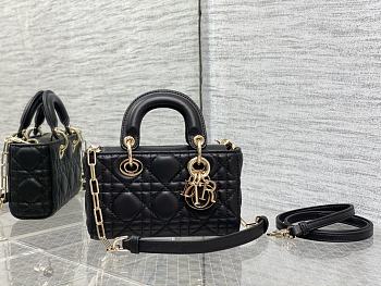Dior Lady D-Joy Mini Bag Black Lambskin size 16 x 10 x 5.5 cm