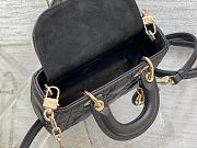Dior Lady D-Joy Mini Bag Black Lambskin size 16 x 10 x 5.5 cm - 2