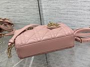 Dior Lady D-Joy Mini Bag Pink Lambskin size 16 x 10 x 5.5 cm - 6
