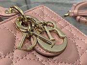 Dior Lady D-Joy Mini Bag Pink Lambskin size 16 x 10 x 5.5 cm - 4