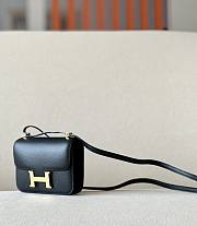 HERMES Micro Constance 14 Black Epsom Leather With Golden Hardware - 2