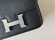 HERMES Micro Constance 14 Black Epsom Leather With Silver Hardware - 2