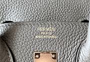 Hermes Birkin 25 Togo Leather Grey with Golden Hardware - 2