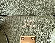 Hermes Birkin 25 Togo Leather Khaki Green with Golden Hardware - 6