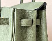 Hermes Birkin 25 Togo Leather Khaki Green with Golden Hardware - 5