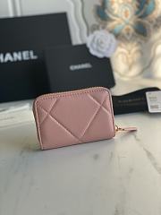 Chanel 19 Zipped Coin Purse Pink Lambskin AP0949 size 11x7.5x2 cm - 5