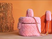 Chanel Vanity Case Pink Shearling size 27 x 17 x 17 cm - 6