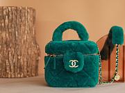 Chanel Vanity Case Green Shearling size 27 x 17 x 17 cm - 1
