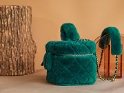 Chanel Vanity Case Green Shearling size 27 x 17 x 17 cm - 4