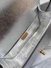 Chanel Boy Bag White Snake leather With Top Handle 25cm - 4