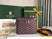 GOYARD Muse Vanity Case Goyardine Canvas & Bordeaux Calfskin Size 20 cm - 1