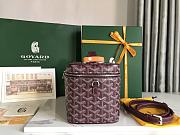 GOYARD Muse Vanity Case Goyardine Canvas & Bordeaux Calfskin Size 20 cm - 3