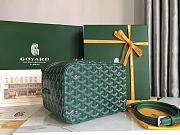 GOYARD Muse Vanity Case Goyardine Canvas & Green Calfskin Size 20 cm - 3