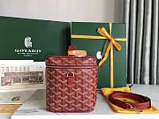 GOYARD Muse Vanity Case Goyardine Canvas & Red Calfskin Size 20 cm - 5