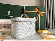 GOYARD Muse Vanity Case Goyardine Canvas & White Calfskin Size 20 cm - 2