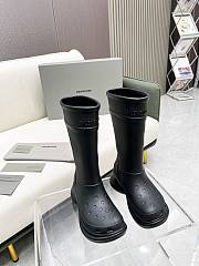 Balenciaga Crocs High Boots Black  - 2