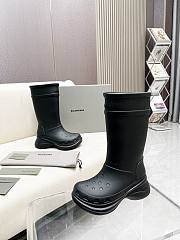 Balenciaga Crocs High Boots Black  - 4