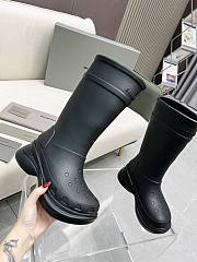 Balenciaga Crocs High Boots Black  - 5