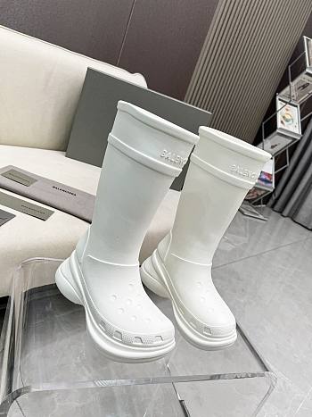 Balenciaga Crocs High Boots White