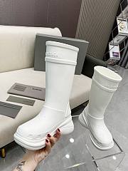 Balenciaga Crocs High Boots White - 4