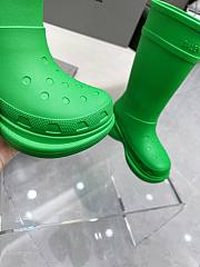 Balenciaga Crocs High Boots Green - 2