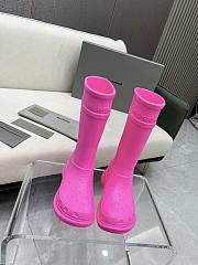 Balenciaga Crocs High Boots Pink  - 2