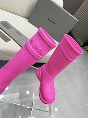 Balenciaga Crocs High Boots Pink  - 3