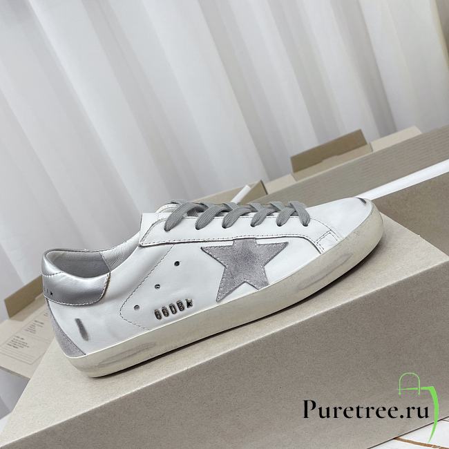 Golden Goose Super-Star White Silver - 1