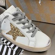 Golden Goose SSENSE Exclusive White & Silver Super-Star Classic Sneakers - 4