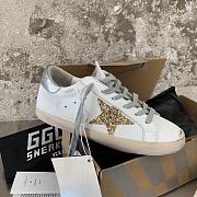 Golden Goose SSENSE Exclusive White & Silver Super-Star Classic Sneakers - 5